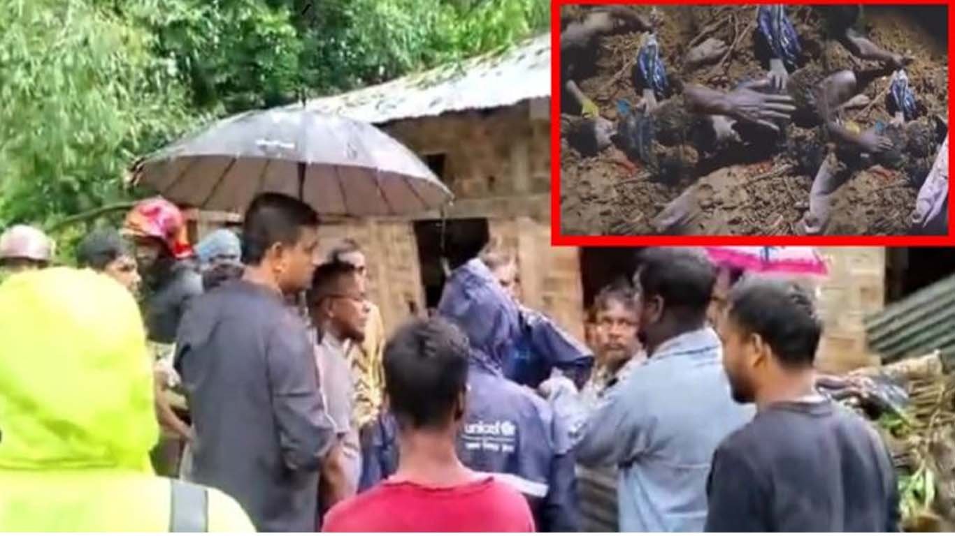 সিলেটে গভীর রাতে টিলা ধসে এক পরিবারের চারজন নিহত, তিনজনের লাশ উদ্ধার